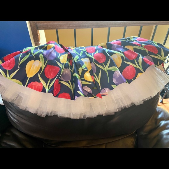 NWT Cute Toddler Girls Navy Multi Dress - Picture 10 of 12